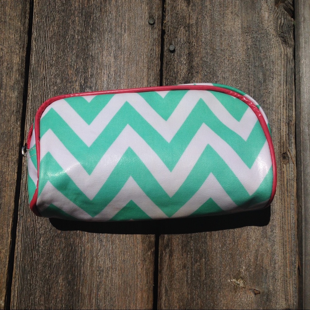 Chevron cosmetic bag